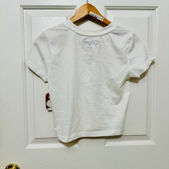 CASPER THE FRIENDLY GHOST SHORT SLEEVE CROPPED CREW NECK T-SHIRT WHITE - Picture 2 of 5